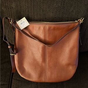 NWT leather Fossil Hobo purse